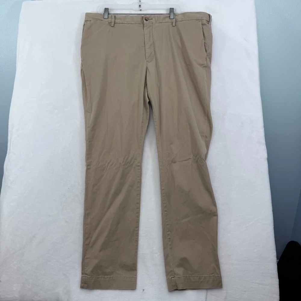 Polo Ralph Lauren Pants Mens 40x32 (38x28) Beige Stretch Slim Fit Casual